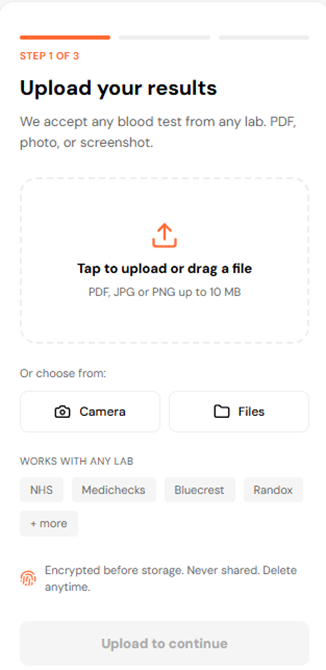 Log your meals and supplements